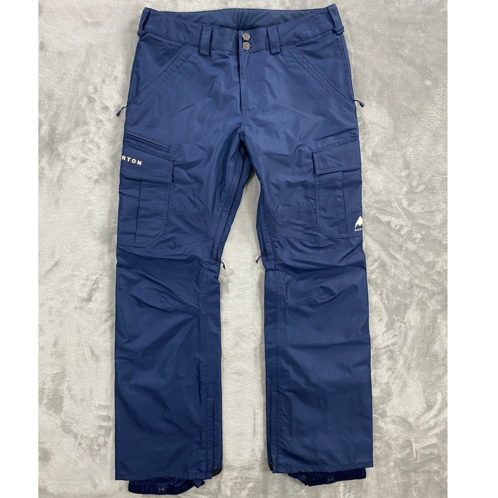 Burton Cargo Snowboard Pants Men's M Dress Blue Winter Ski Outdoor Hiking Winter
